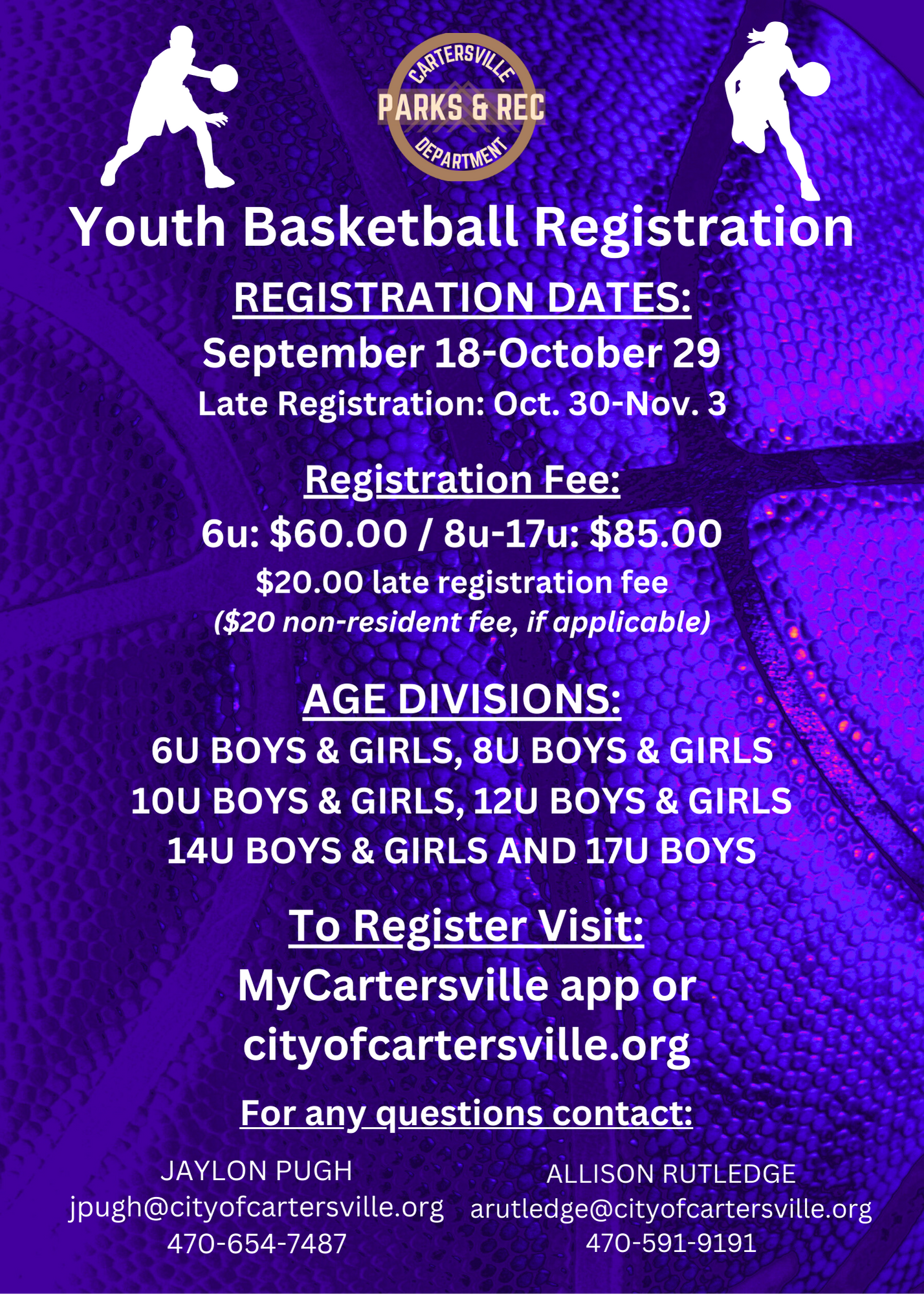 City of Raleigh on X: Registration for youth basketball is